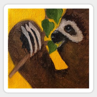 Inquisitive Sloth Sticker